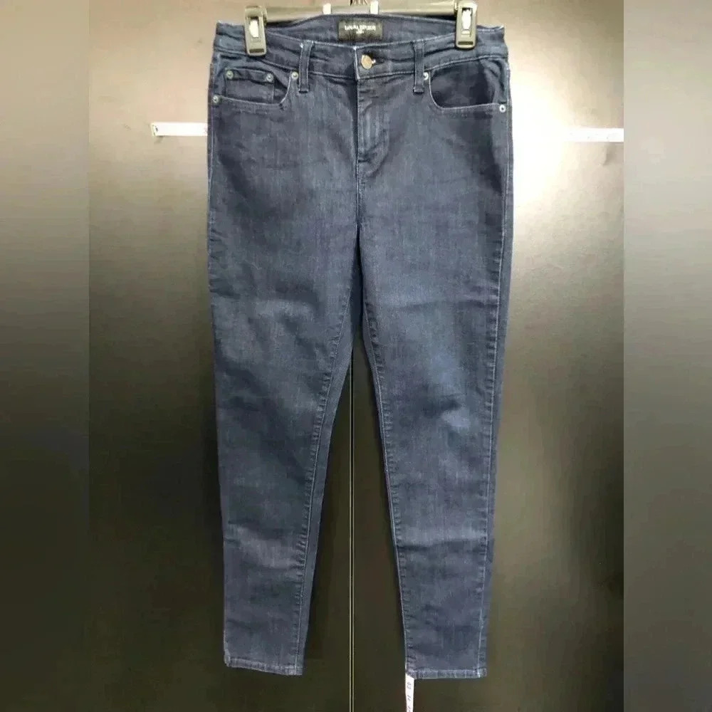 Banana Republic Skinny, 5 pocket,belt loop blue dark blue jeans, size 30/10